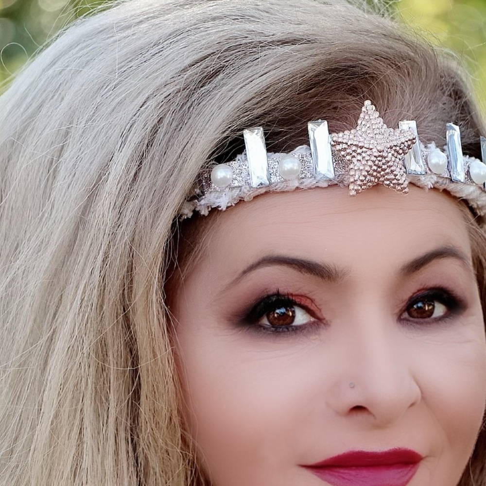 Lucky star headband, celestial star crown, gypsy